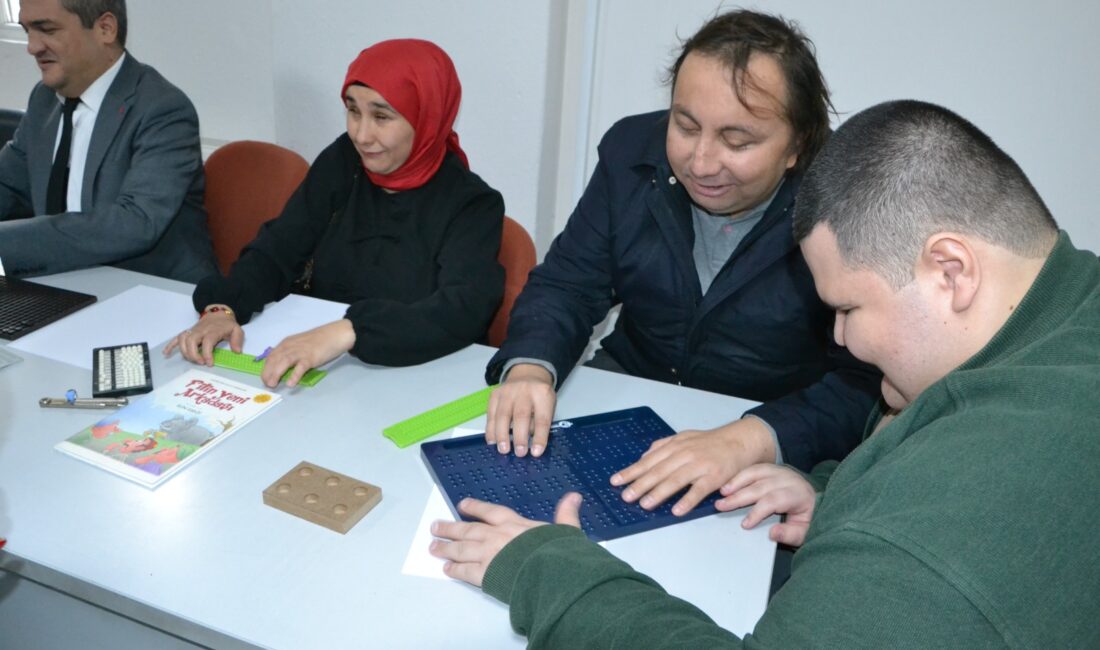 Altınokta Körler Derneği Manisa Şubesi engelliler için kabartma okuma yazma