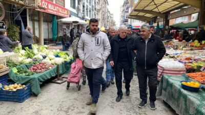 Halim Şener’den Soğukta Tezgah Açan Esnafa Destek Ziyareti Halim Şener,